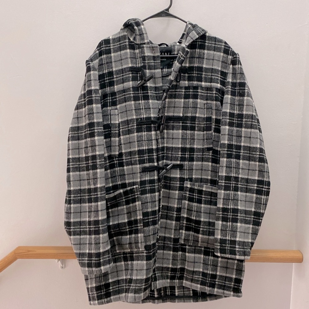 BoohooMAN plaid jacket